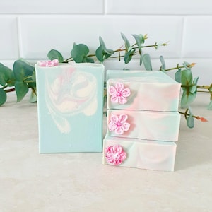 Japanese Cherry Blossom - Handmade Soap Bar - Palm Free - Natural Soap