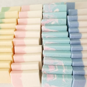 Guest Size Soaps  - Mini Handmade Soap- Party Favours- Palm Oil Free Natural Soap