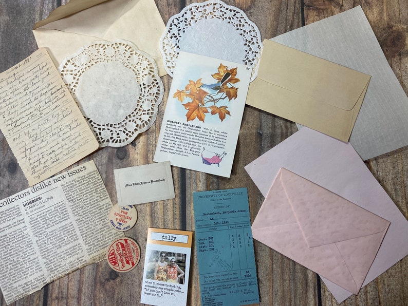 Vintage Ephemera Pack. Vintage and Antique Papers Book Pages Etsy