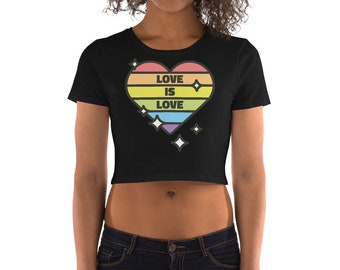 Proud Organic Crop Top Gay Pride Pride Belly Shirt Festival Shirt Pride Parade