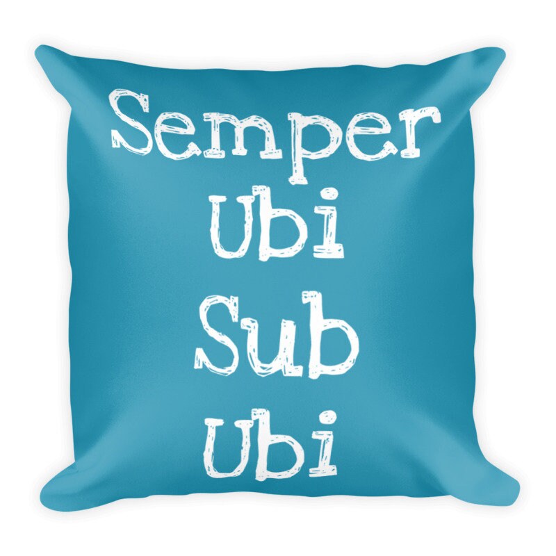 Semper Ubi Sub Ubi Pillow Always Wear Underwear pillow Latin Etsy
