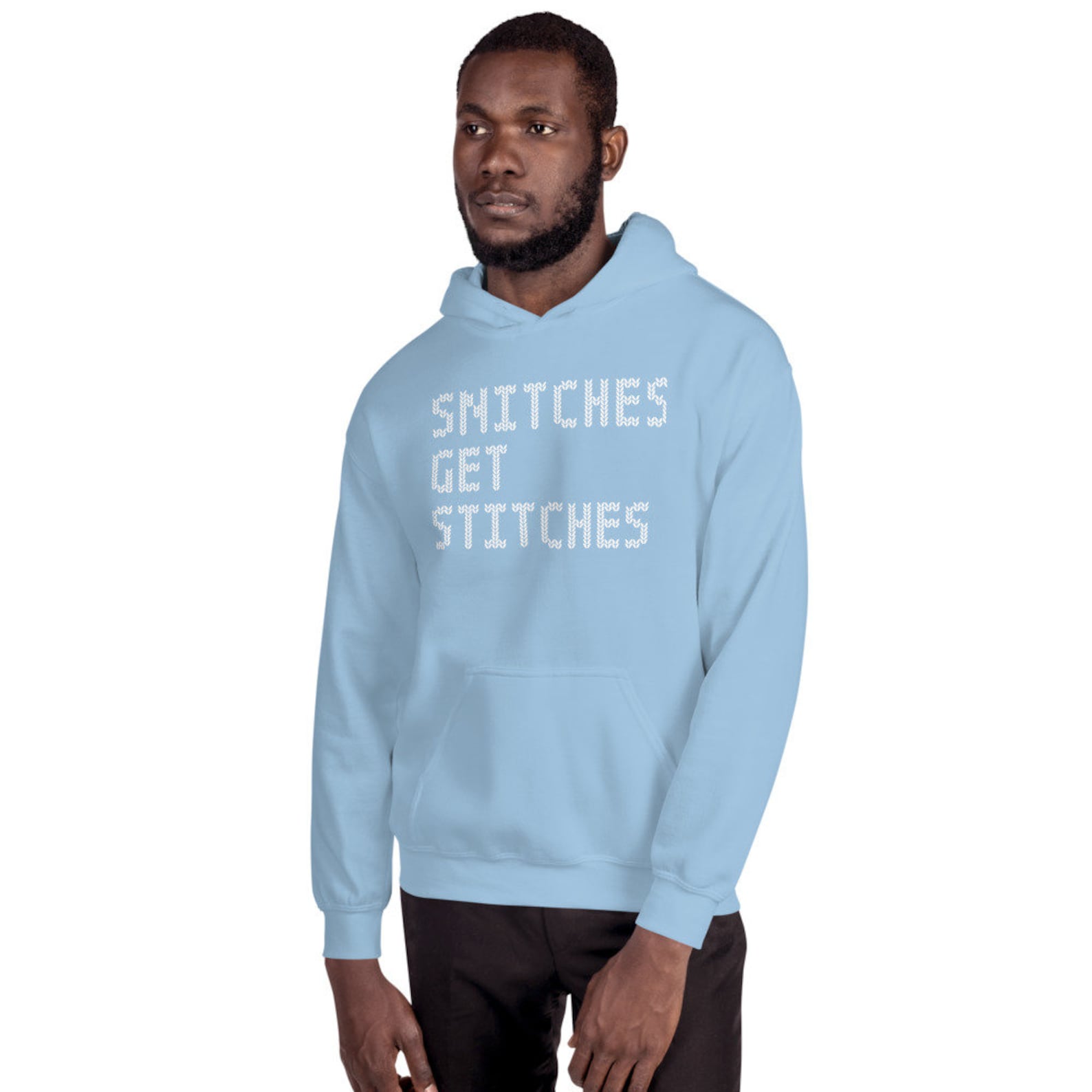 Snitches Get Stitches Hooded Sweatshirt Funny crafting Etsy