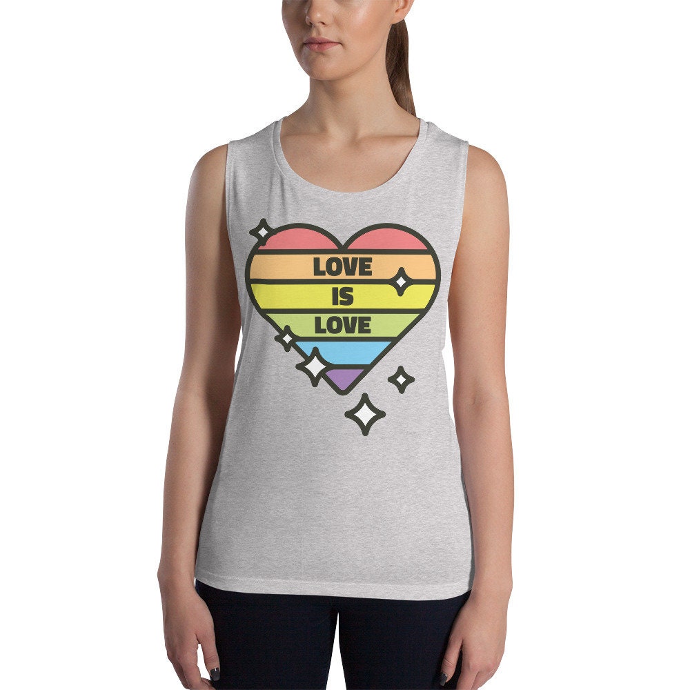 Love is Love Muscle Tank Top Gay Pride Tank Top LGBTQ tank | Etsy