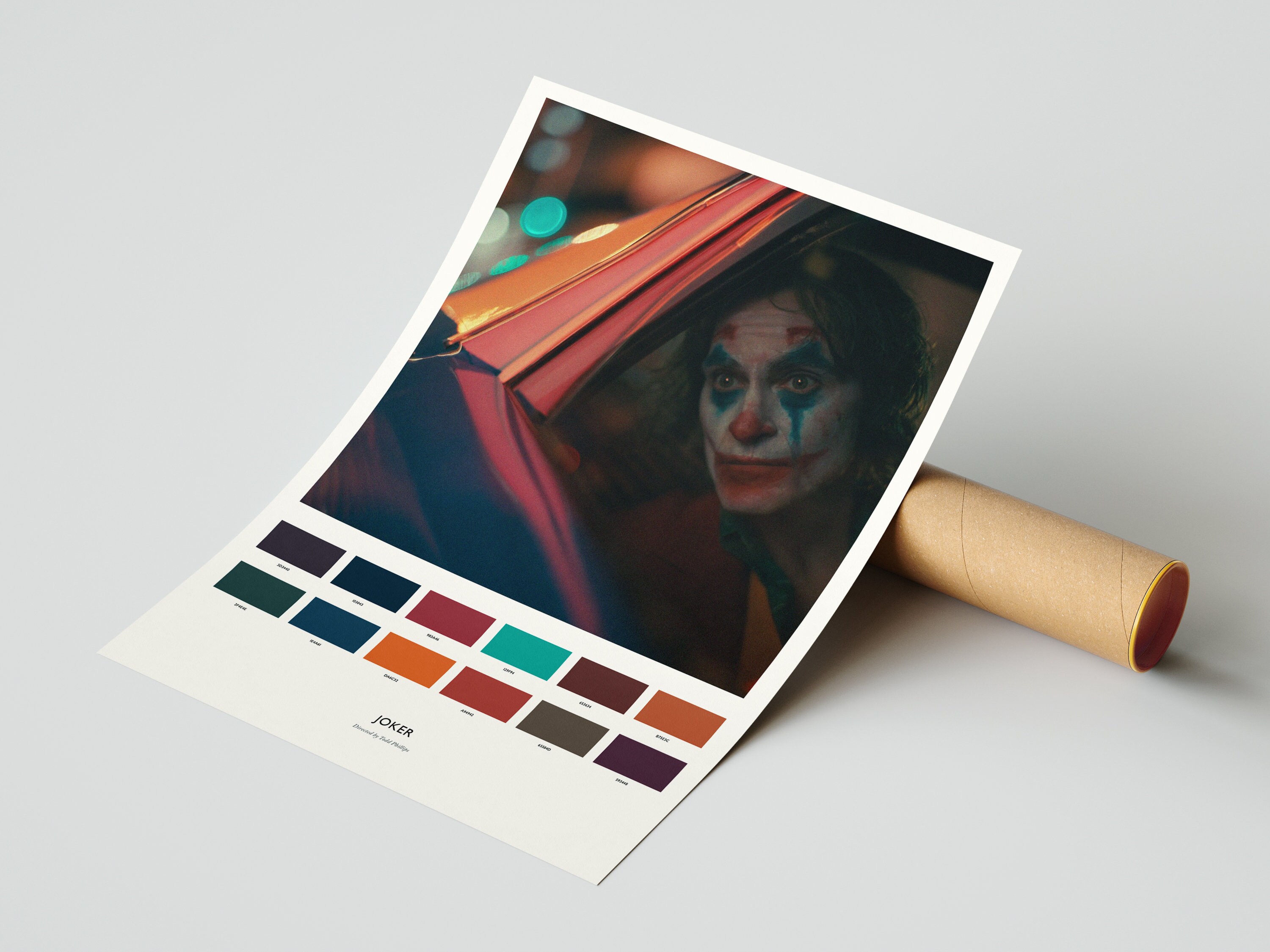 Joker Colour Palette Print / Alternative Poster / Etsy