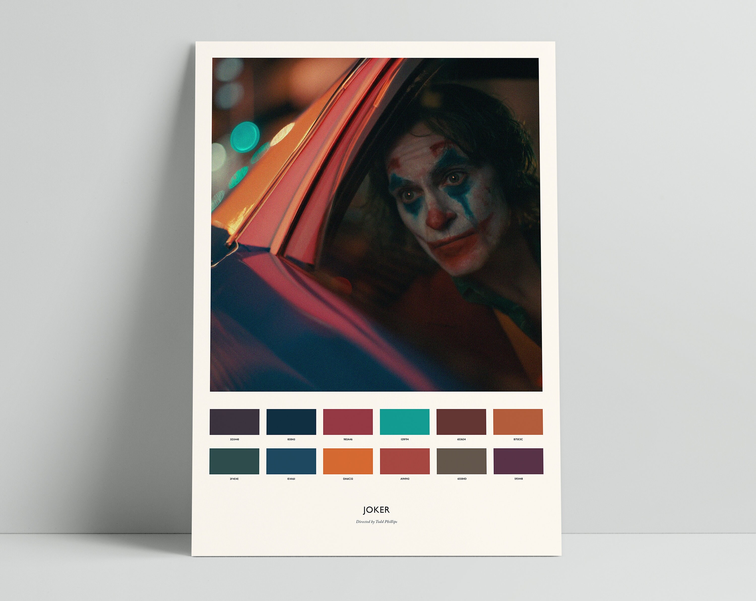 Joker Colour Palette Print / Alternative Poster / Etsy