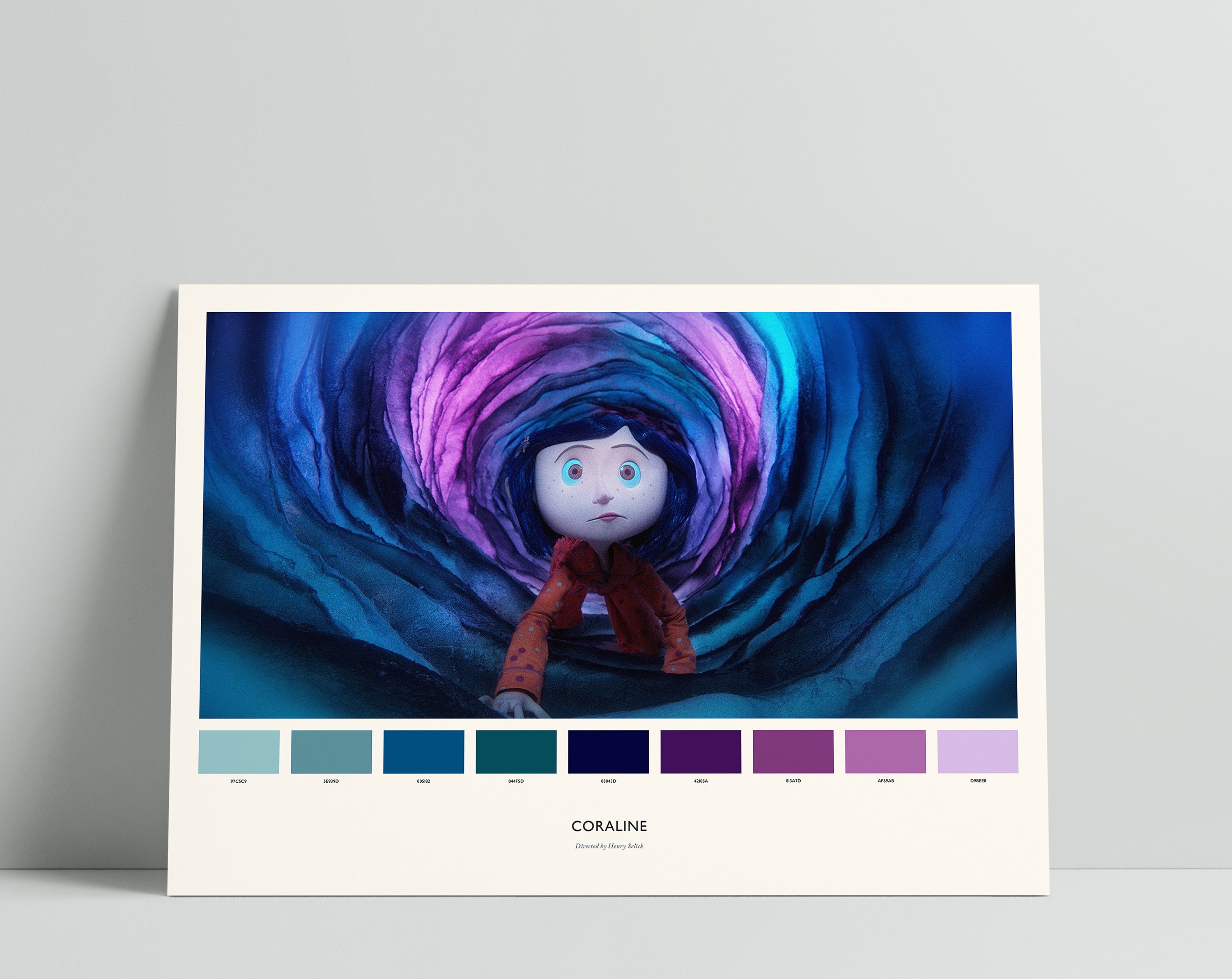 Coraline Colour Palette Print / Cinetone Alternative Poster / | Etsy