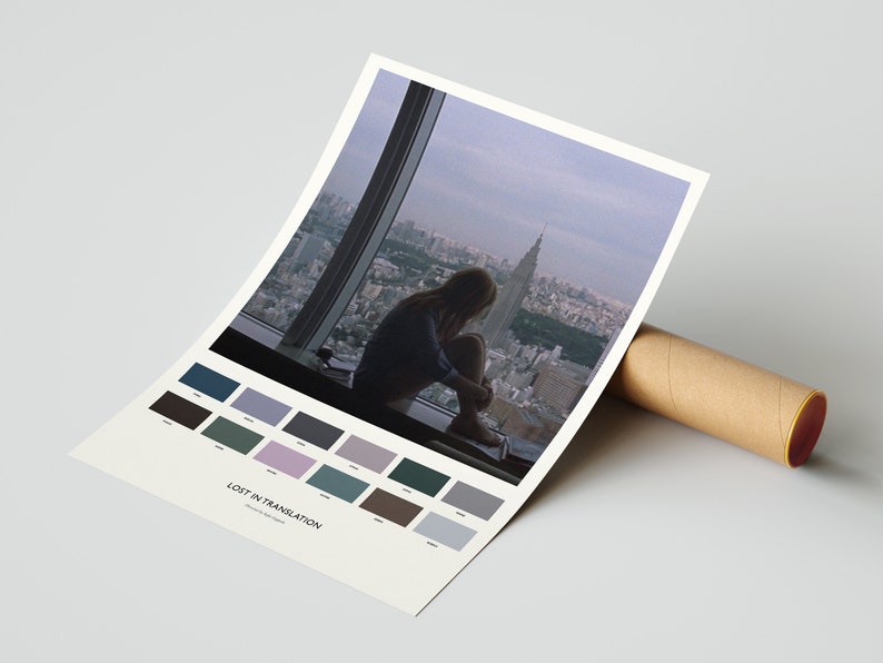 Lost In Translation Colour Palette Print Cinetone Alternative Poster Movie Fan Gift A4 or A3 Sized