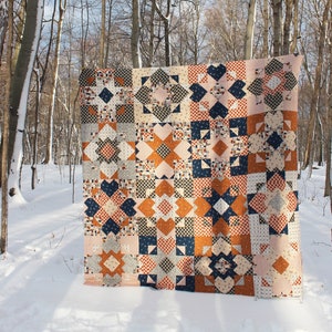 Hearts Crossed quilt pattern