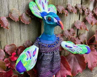 Pauline peacock 7" art doll