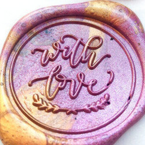 With Love Wax Seal Stamp Set | Romantic Sealing Kit By