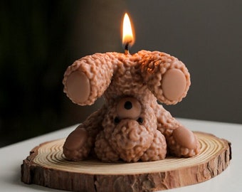 Handstand teddy bear candle mold, teddy bear mold, handmade soap mold, home decor, scented candle, candle making mold, silicone material