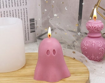 3D ghost candle mold, grimace mold, ghost mold, handmade soap mold, DIYscented candles, plaster ornament, Halloween candle mold, home decor