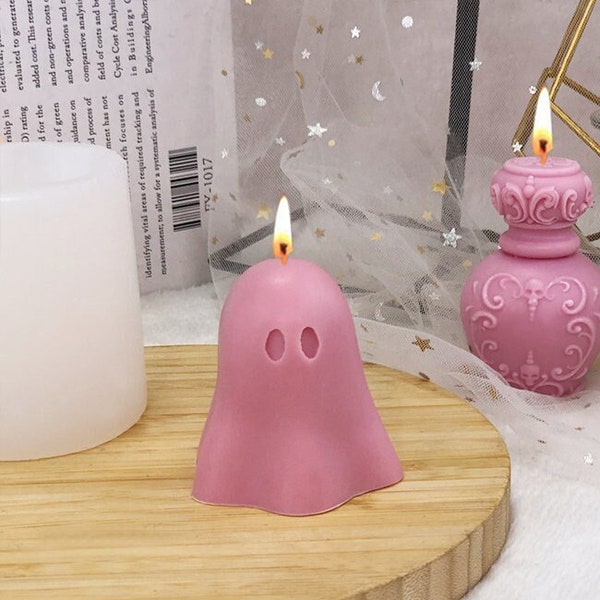 3D ghost candle mold, grimace mold, ghost mold, handmade soap mold, DIYscented candles, plaster ornament, Halloween candle mold, home decor