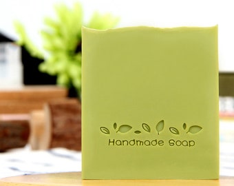 Custom acrylic soap stamp with handle-handmade acrylic glass soap mold stamp-personalized cookie stamp