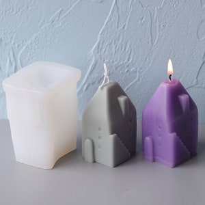 Mini house silicone material aromatherapy handmade candle mold-silicone mold-decorative candle mold