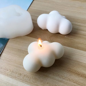 Material de silicona de nube 3D aromaterapia molde de vela hecho a mano