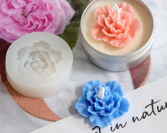 3D korean azalea silicone aromatherapy handmade scented candle mold-DIY essential oil soap mold-Home Aromatherapy plaster decoration