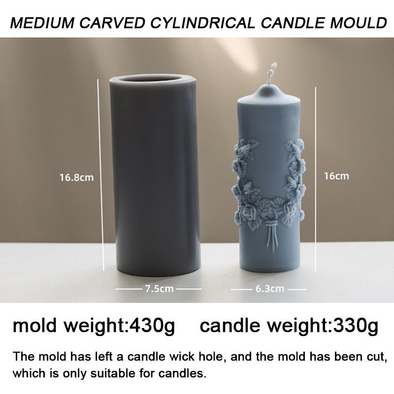 Cylinder Candle Molds For Candle Making Pillar Casting - Temu