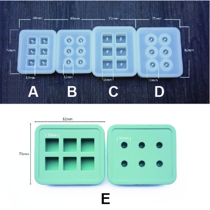 12MM/16MM Mini Cube Epoxy Silicone Moldround Square Beads Etsy