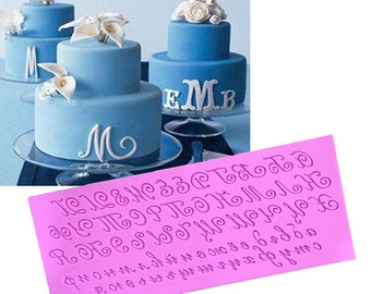 3 DIY neue Mini-Letter-Number Silikon Handmade Fondant Cake Dekoration For NqMVE