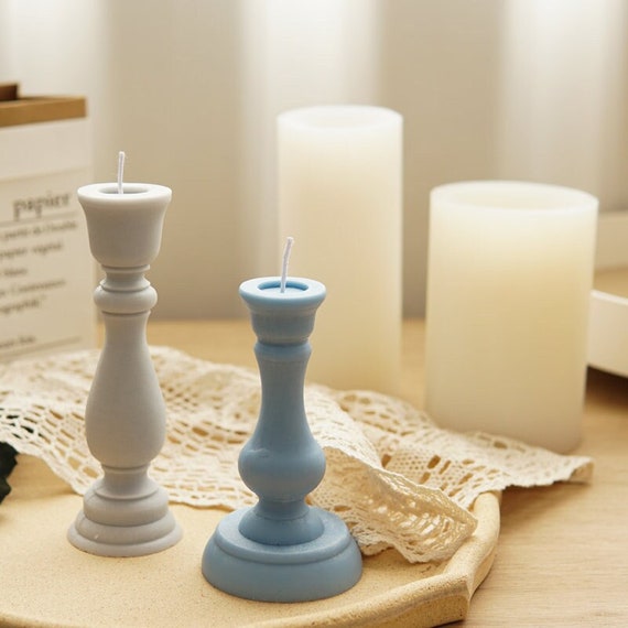 Retro Simple High and Low European Style Candlestick Silicone