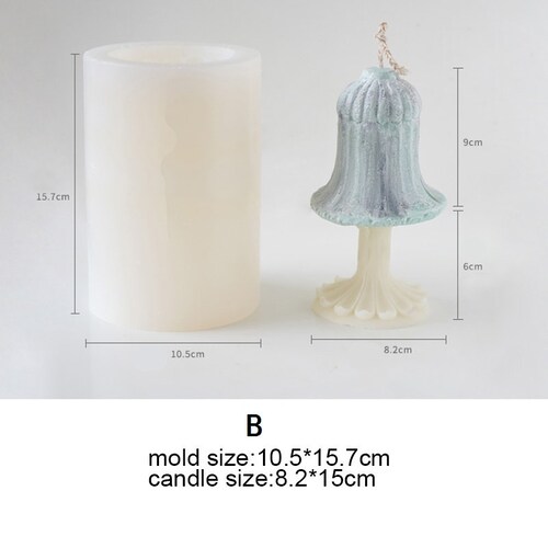 3D lamp candle mold, shops table lamp mold, pumpkin lamp, DIY candle aromatherapy, handmade candle making mold, home decor, food grade silicone