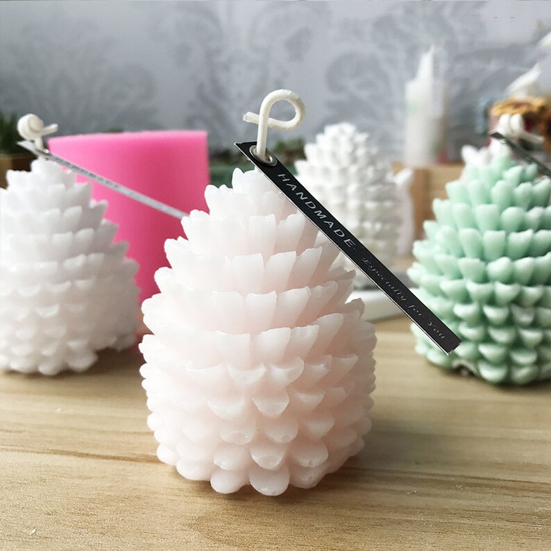 3D pine cone silicone material aromatherapy handmade candle mold-Christmas pine cone soap mold