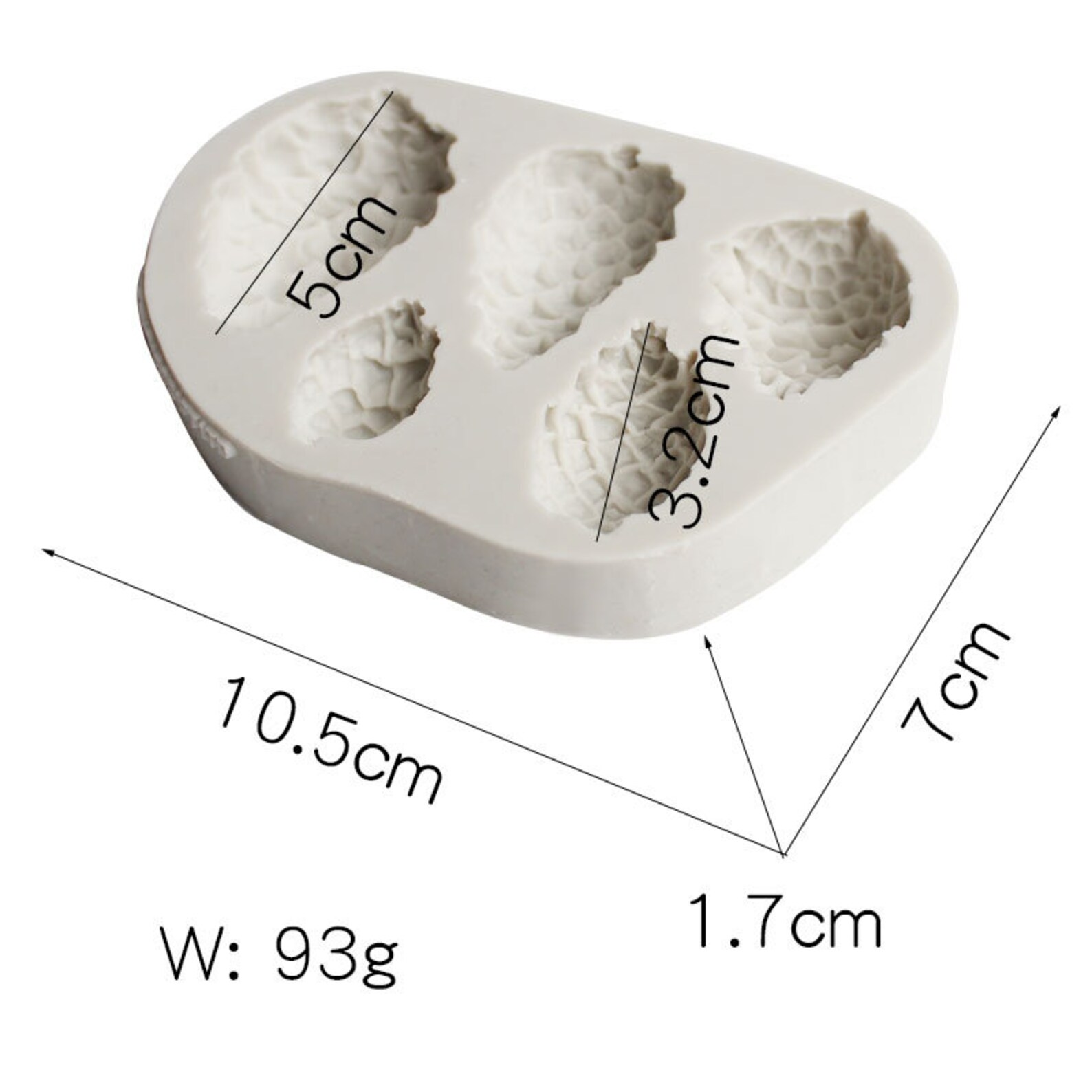 Pine Cone Fondant Moldcandle Making Moldfood Grade Material Etsy