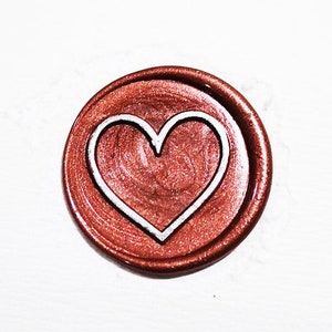 Mini Heart Wax Seal Stamp with 3D engraving – Olive Paperie Co.