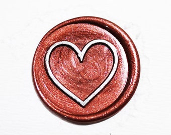 Heart wax seal stamp-Love wax seal stamp-wax seal stamp-gift wrapping wax sealing stamp-package decoration stamp