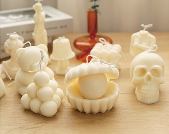 Bubble Candle Molds Silicone Mold For Candles Making Diy 3d - Temu