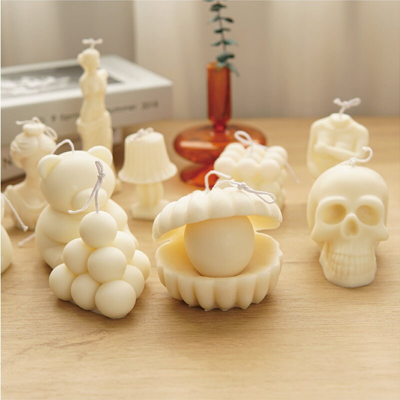 Cute Bear Candle Making Mould 3d Scented Candle Molds Diy - Temu