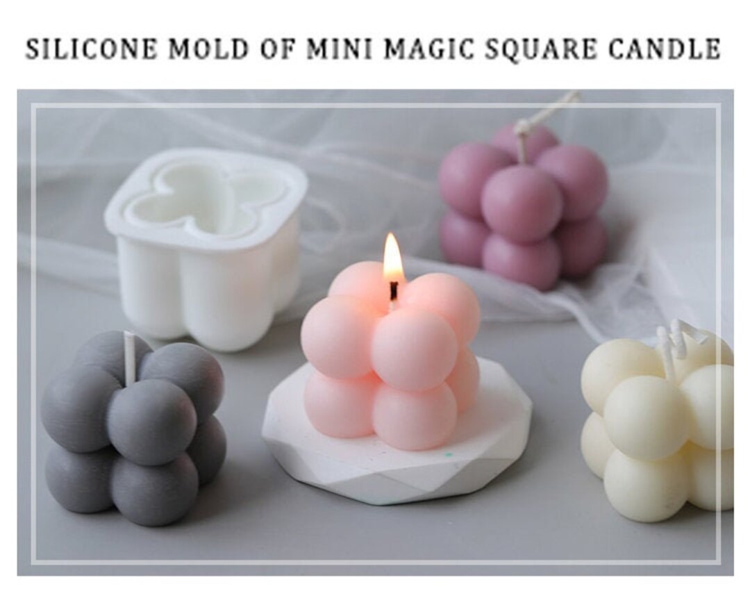 New Heart shaped Magic Ball Silicone Candle Mold Diy Pyramid - Temu