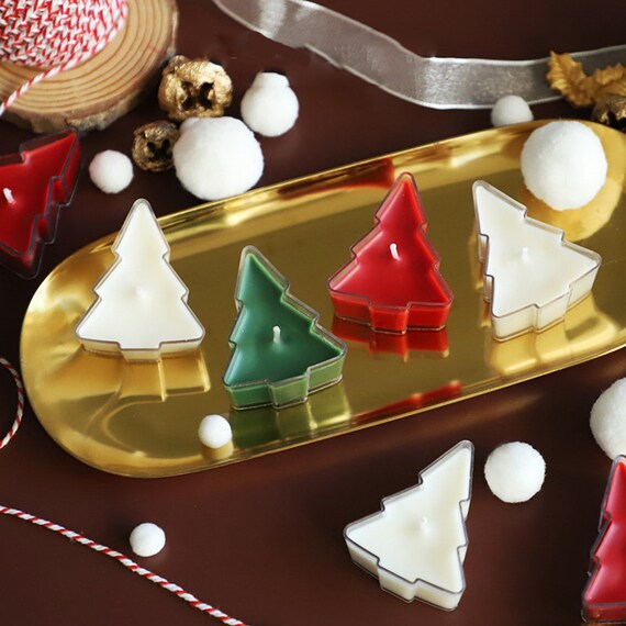 Large 3d Christmas Tree Candle Silicone Mold - Temu