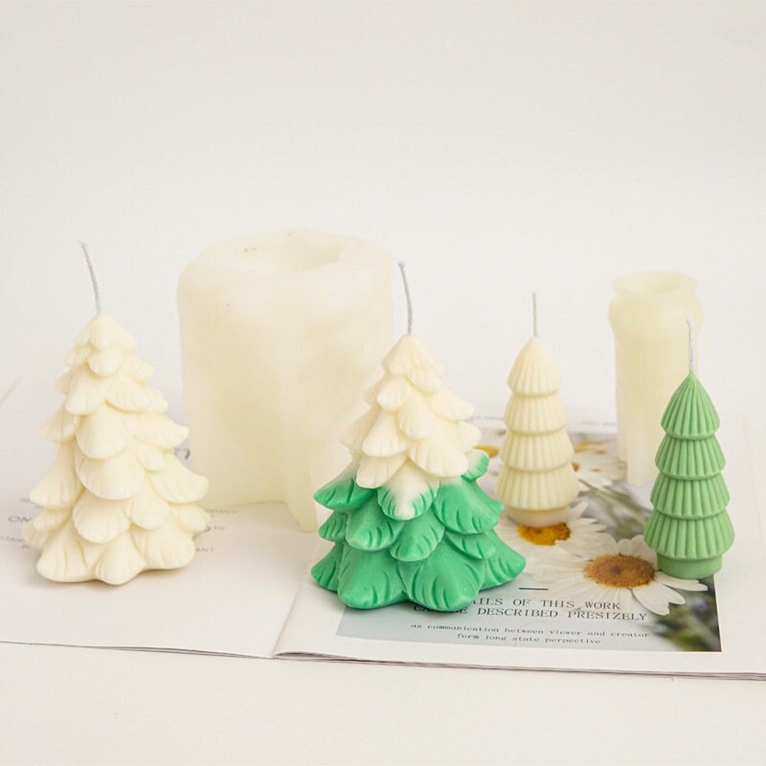 Big Leaf Christmas Tree Mold Christmas Candle Mold Etsy