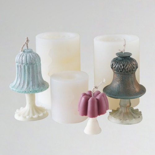 3D lamp candle mold, shops table lamp mold, pumpkin lamp, DIY candle aromatherapy, handmade candle making mold, home decor, food grade silicone