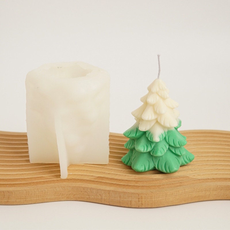 Big Leaf Christmas Tree Mold Christmas Candle Mold Etsy