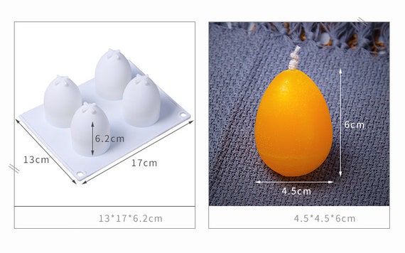 Diy 3d Simulation Egg shaped Silicone Mold For Making Soap - Temu