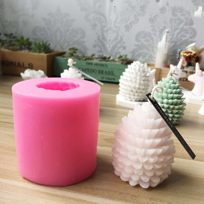 3D pine cone silicone material aromatherapy handmade candle mold-Christmas pine cone soap mold
