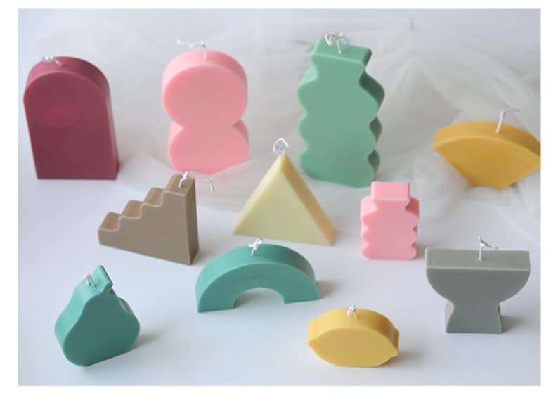 Geometry Candle Making Moldgeometric Patterns Moldlemon Etsy UK