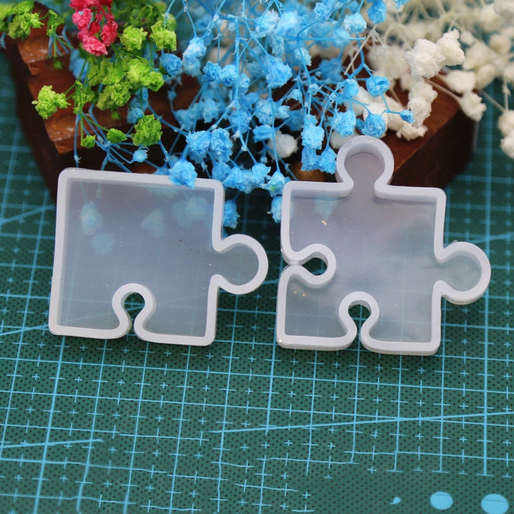 Puzzle epoxy silicone moldfun puzzle epoxy moldhighquality Etsy