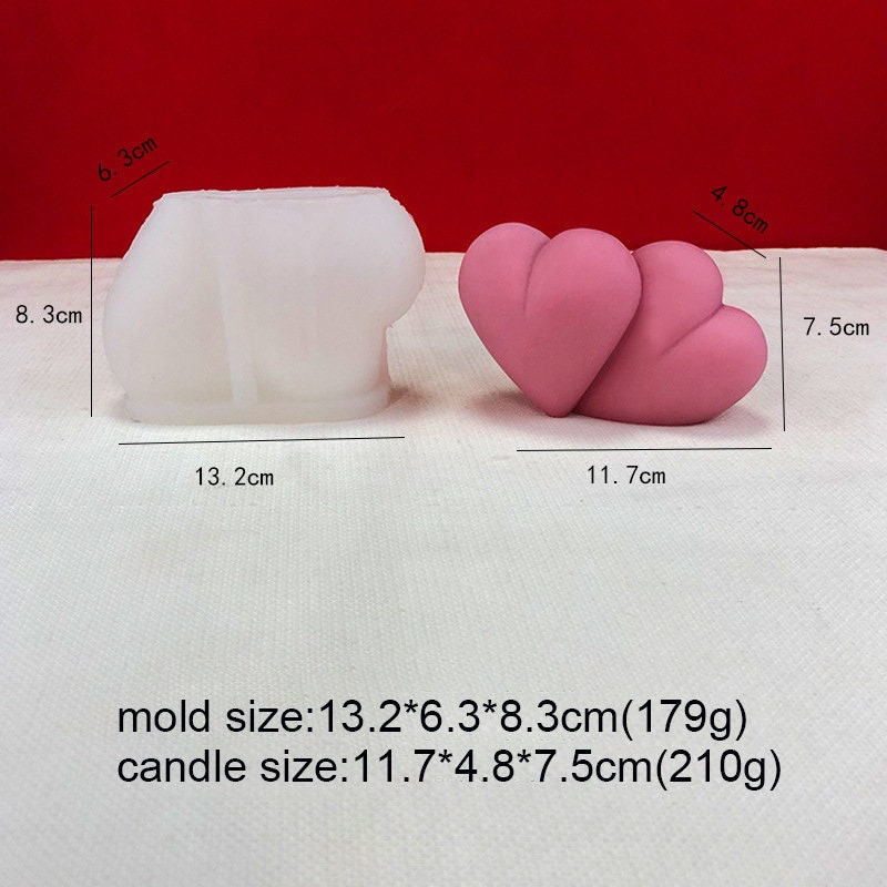 Heart Candle Mold, Rose Mold, Love Rose Candle Mold, Handmade Soap Mold,  Diffusion Cream DIY, Food Grade Silicone Mold, Valentine's Day Gift 
