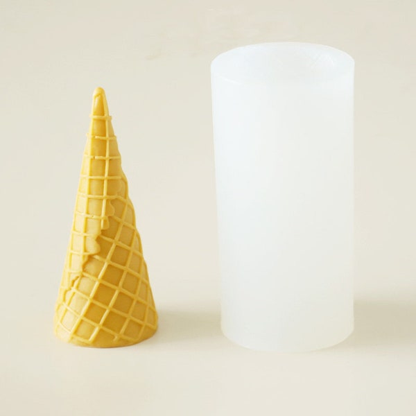 Ice cream cones candle mold,silicone material aromatherapy handmade candle mold,handmade soap mold