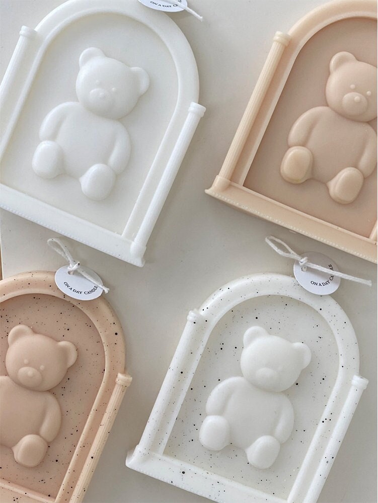 Teddy Bear With Heart Plastic Mold or Silicone Mold, Bath Bomb Mold, Soap  Mold, Bear Mold, Resin Mold, Teddy Bear Mold, Chocolate Mold, Cute 