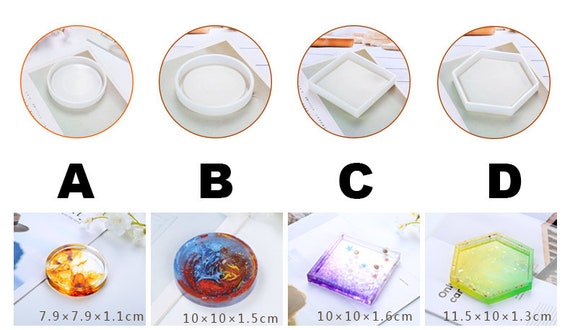 Silicone Resin Hexagon Molds Epoxy Resin Molds For Flower - Temu
