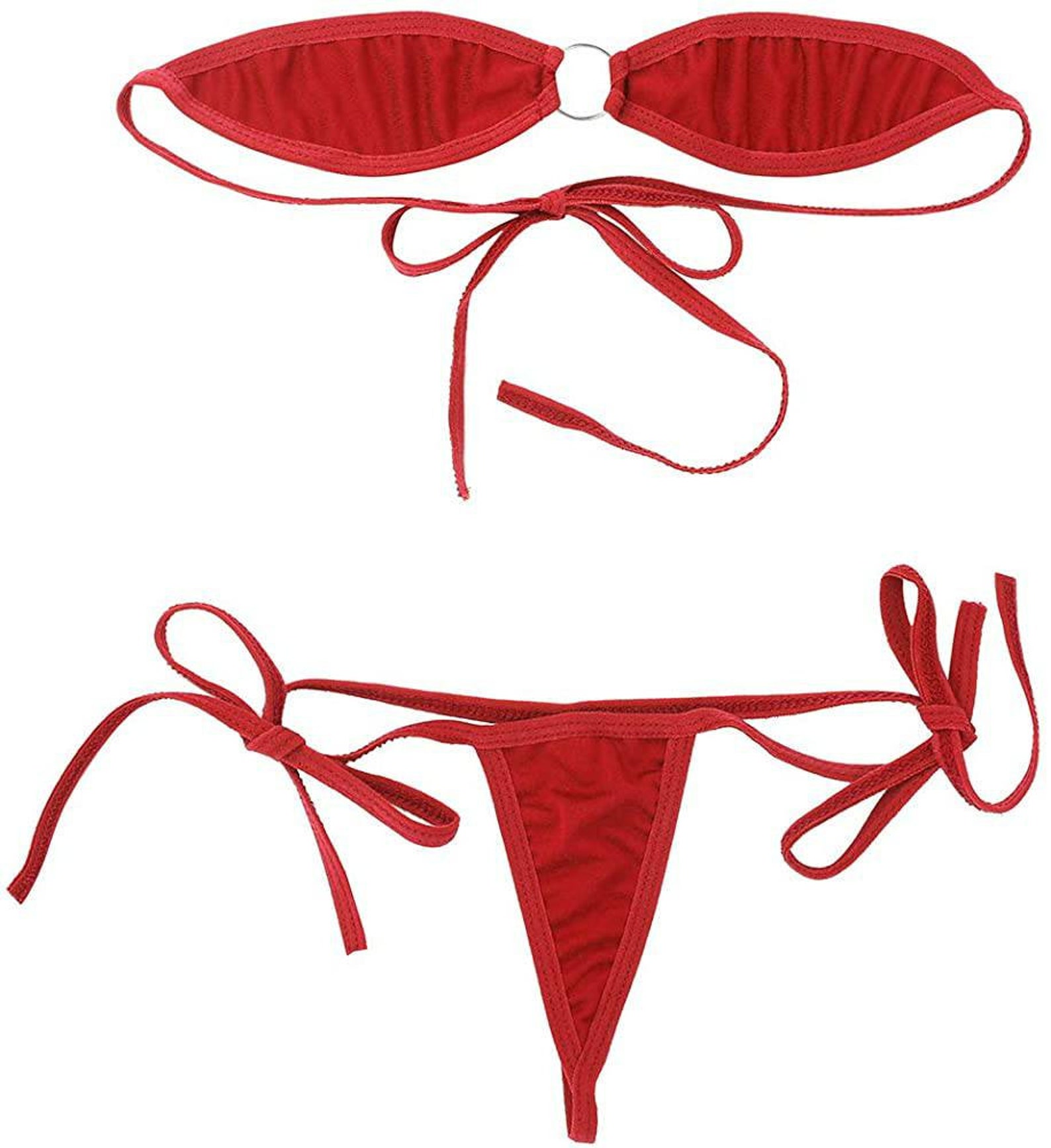 Exotic Dancewear Micro Bandeau Bikini Stripper outfit Etsy