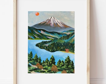 Mt. Fuji:  Wall Art, Art Print, Japan, Tokyo, Travel Art