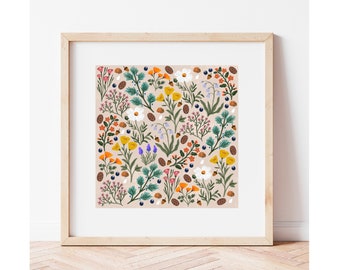 California Wildflowers Art Print