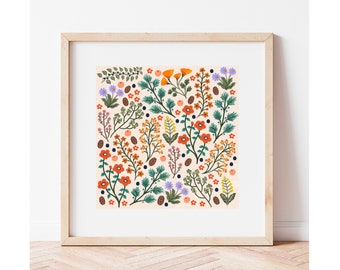 California Wildflowers Art Print