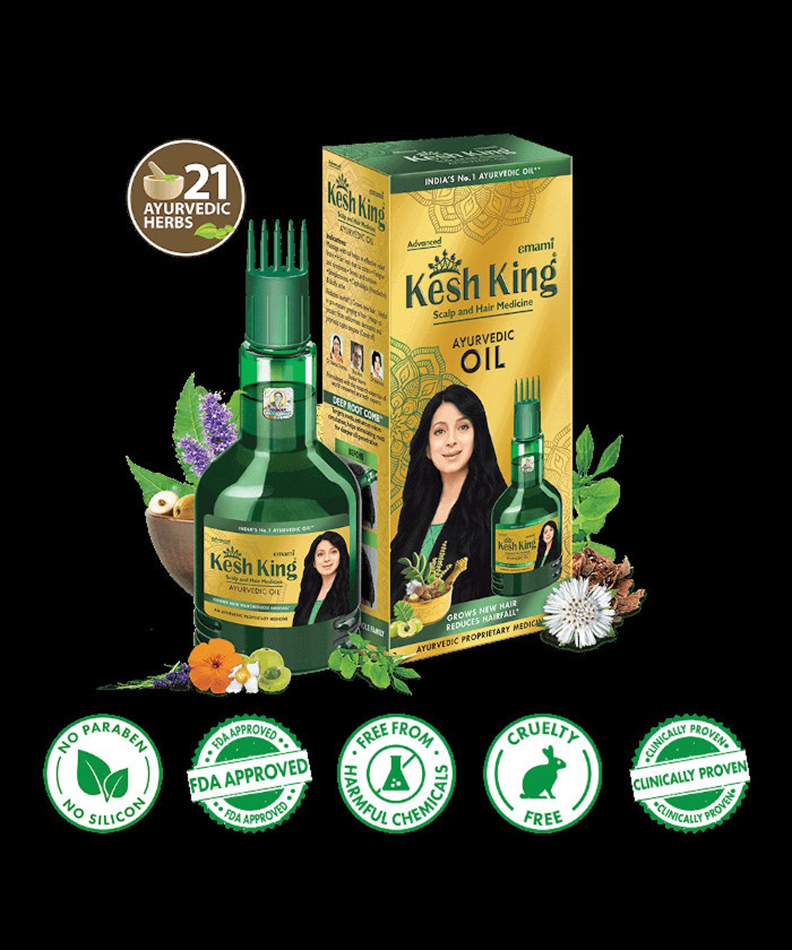 Kesh King Ayurvedic Medicinal Oil 300ml Etsy
